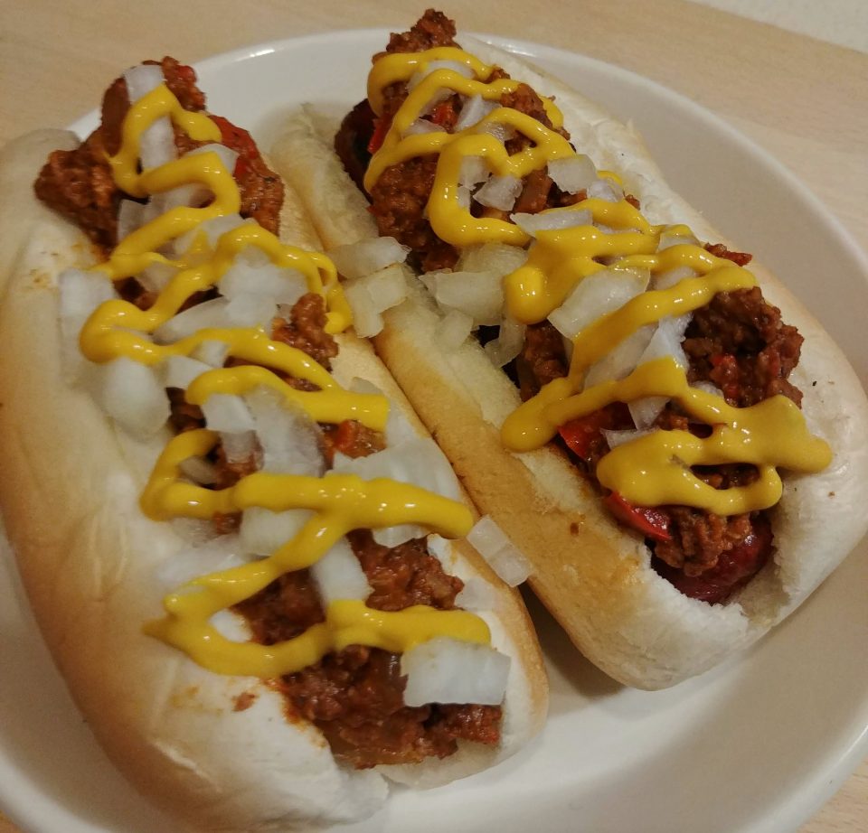detroit coney island hot dog chili mustard onions kiss
