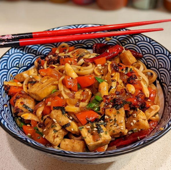kung pao ramen tofu spicy vegetarian carl douglas