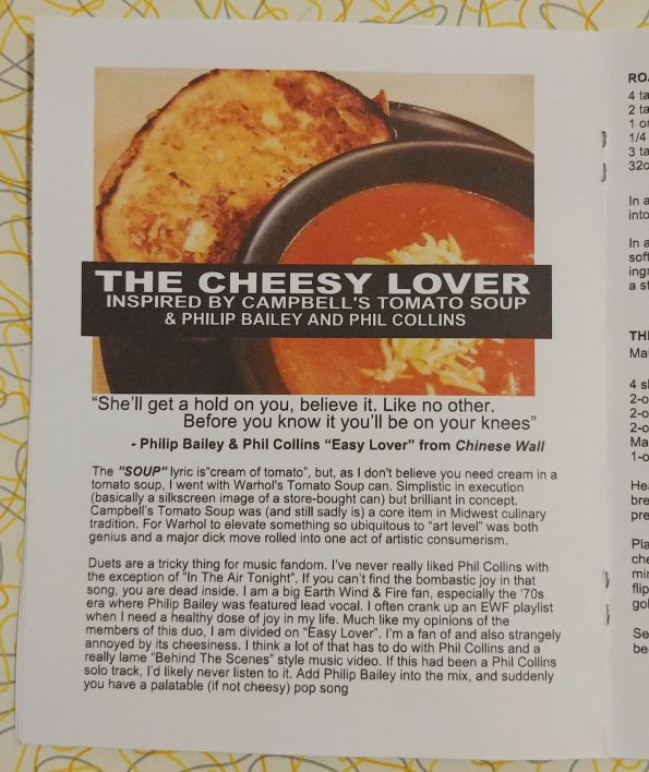 the cheesy lover roasted tomato soup grilled cheese phil collins philip bailey vegetarian