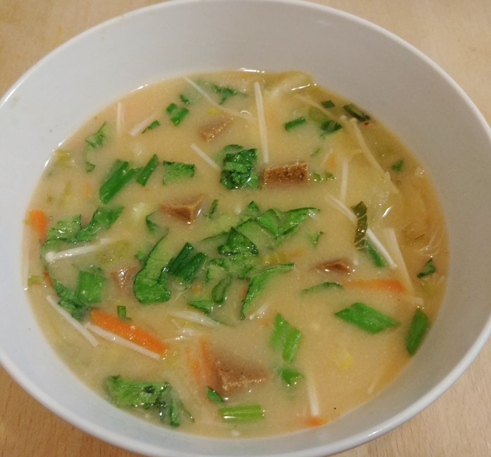 miso soup spicy seitan fugees