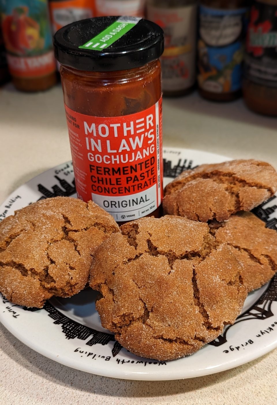 gochujang ginger snap cookie spinal tap up to 11