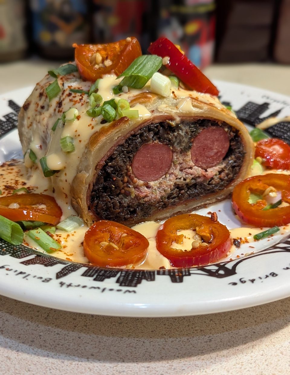 hot dog wellington nacho cheese chili David Bowie diamond